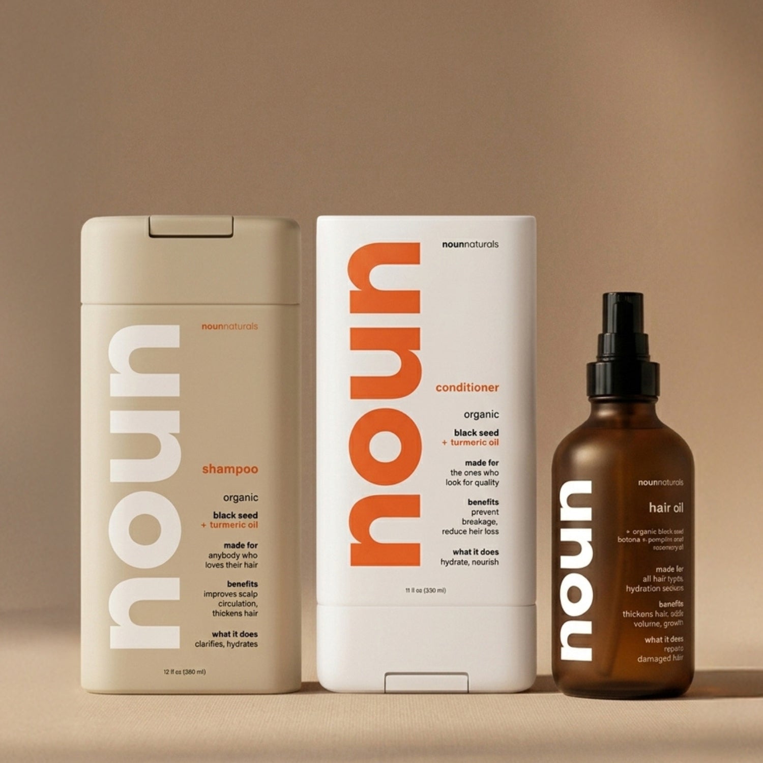 Hair Care Trio - Black Seed & Turmeric Shampoo, Deep Hydrating Conditioner, and Amla +Black seed + Batana + Pumpkin Seed & Rosemary Infused Hair Oil