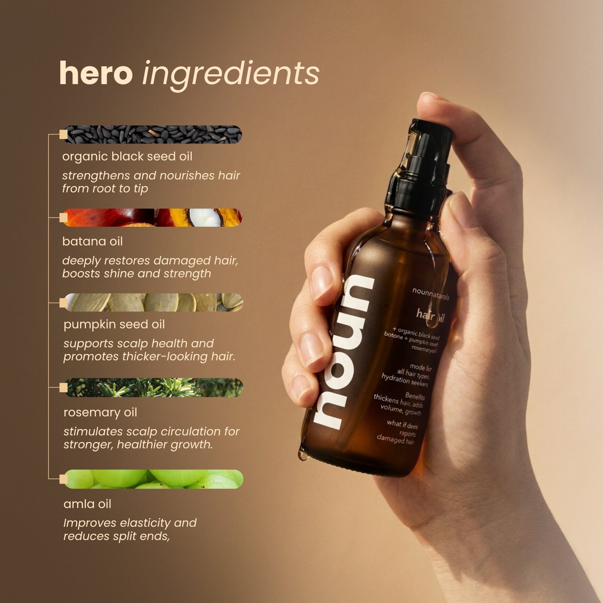 The Hair Oil - Noun Naturals Habibi Oil - Habibi Life - Noun Beard Oil - Habibi Oil - Hair Growth Oil