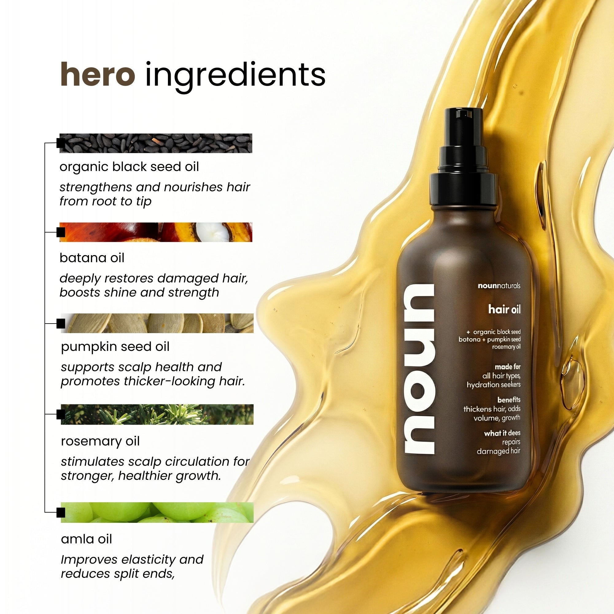 The Hair Oil - Noun Naturals Habibi Oil - Habibi Life - Noun Beard Oil - Habibi Oil - Hair Growth Oil