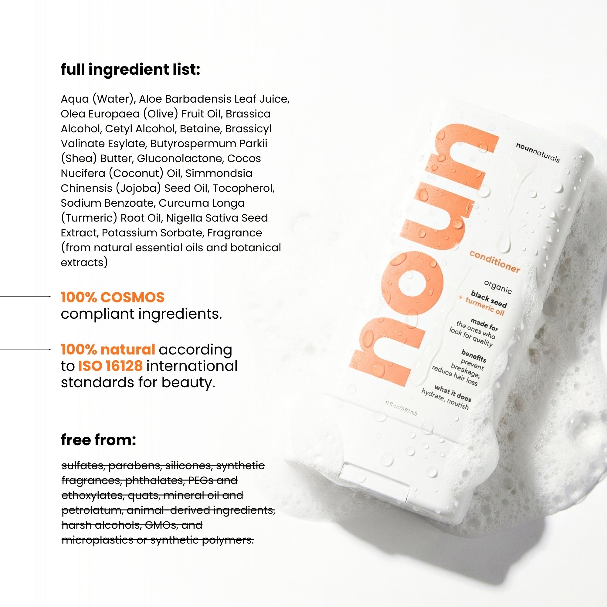 Black Seed & Turmeric Deep Hydrating Conditioner - Noun Naturals Habibi Oil - Habibi Life - Noun Beard Oil - Habibi Oil - Hair Growth Oil