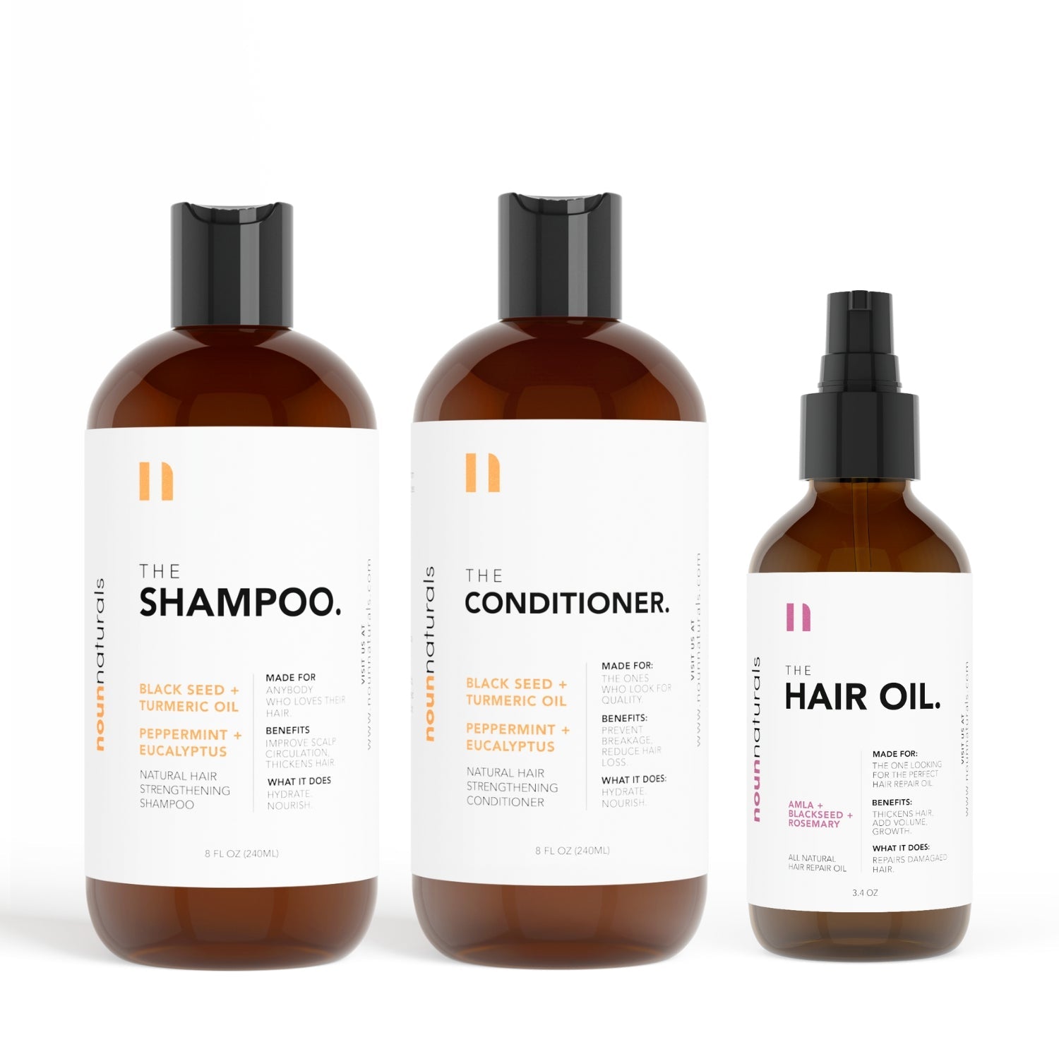 Hair Care Bundle - Noun Naturals Habibi Oil - Habibi Life - Noun Beard Oil - Habibi Oil - Hair Growth Oil