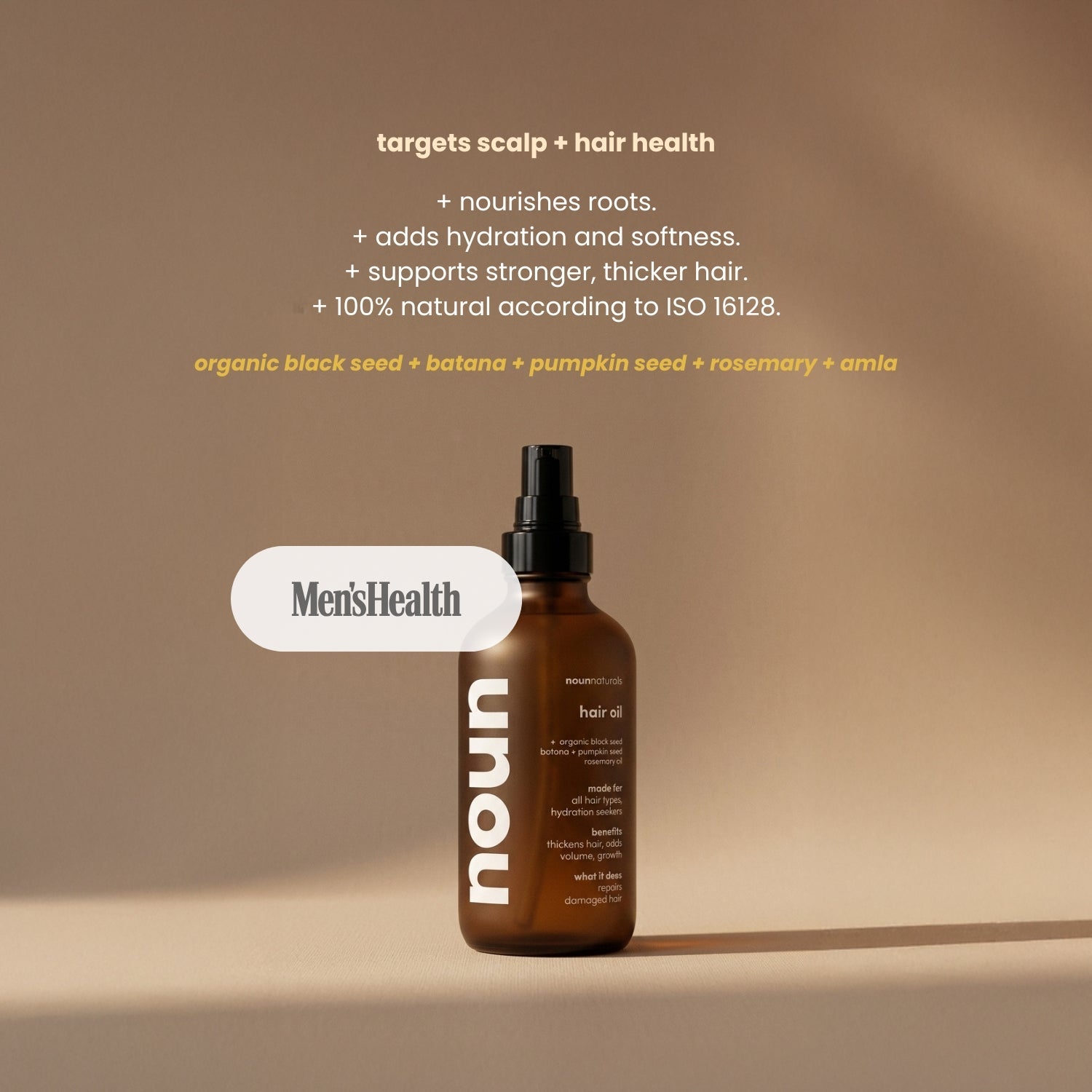 Hair Care Trio - Black Seed & Turmeric Shampoo, Deep Hydrating Conditioner, and Amla +Black seed + Batana + Pumpkin Seed & Rosemary Infused Hair Oil - Noun Naturals Habibi Oil - Habibi Life - Noun Beard Oil - Habibi Oil - Hair Growth Oil