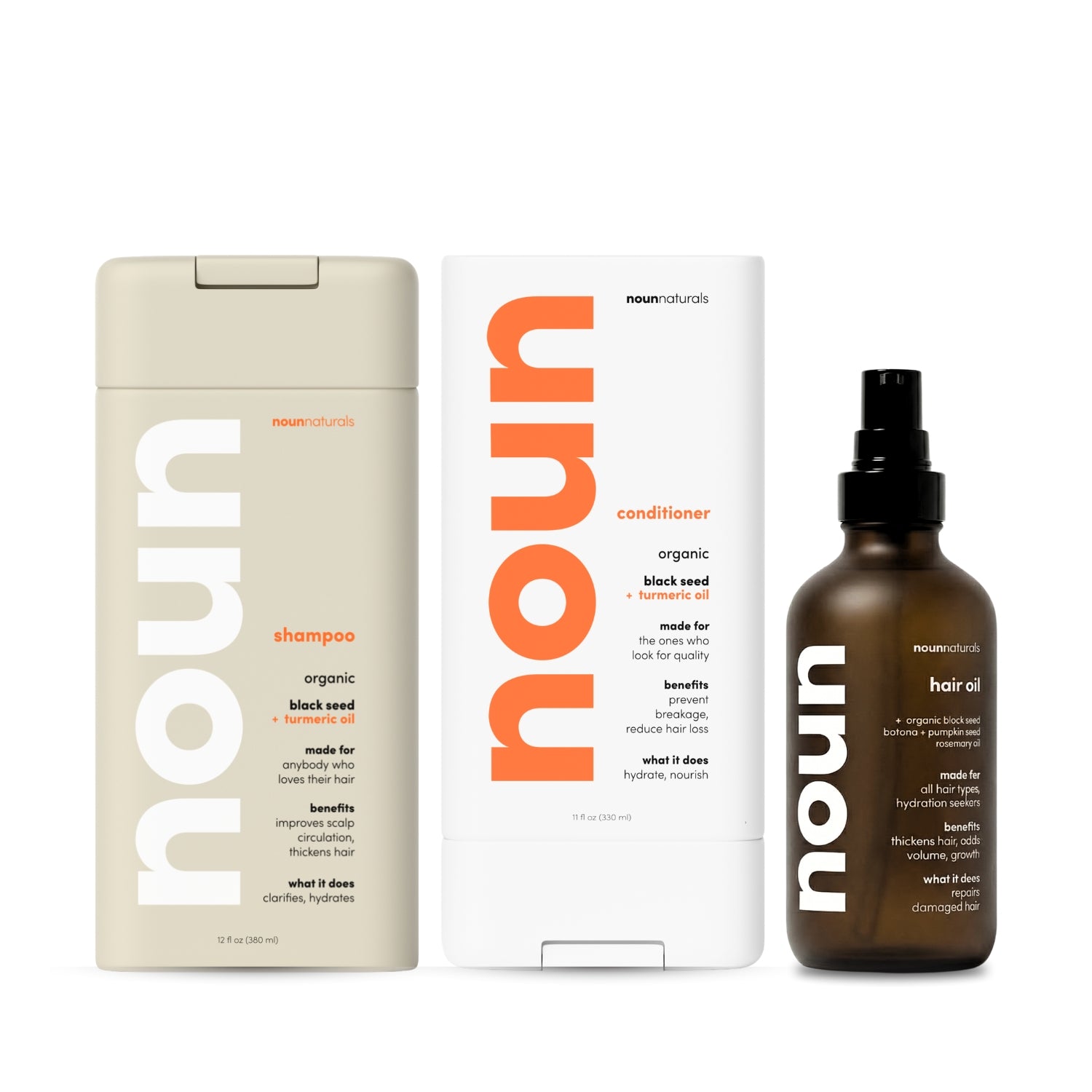 Hair Care Trio - Black Seed & Turmeric Shampoo, Deep Hydrating Conditioner, and Amla +Black seed + Batana + Pumpkin Seed & Rosemary Infused Hair Oil