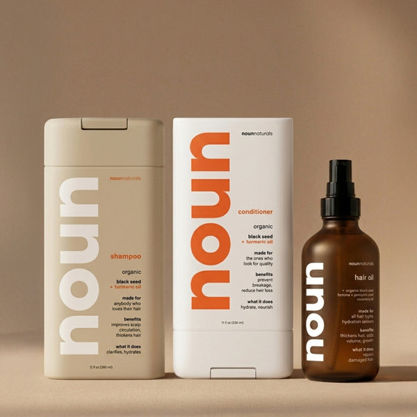 noireflet Natural Shampoo 3パック Hair Care Bundle - Best Selling Natural Shampoo and Conditioner