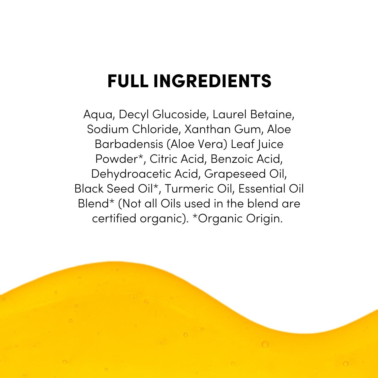 Turmeric + Organic Black Seed Shampoo - Noun Naturals Habibi Oil - Habibi Life - Noun Beard Oil -Habibi Oil - Hair Growth Oil