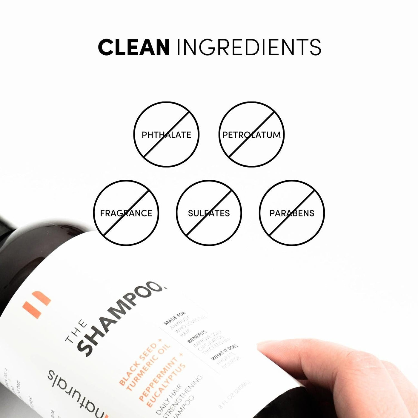 Noun Naturals Turmeric + Organic Black Seed Shampoo for Hair