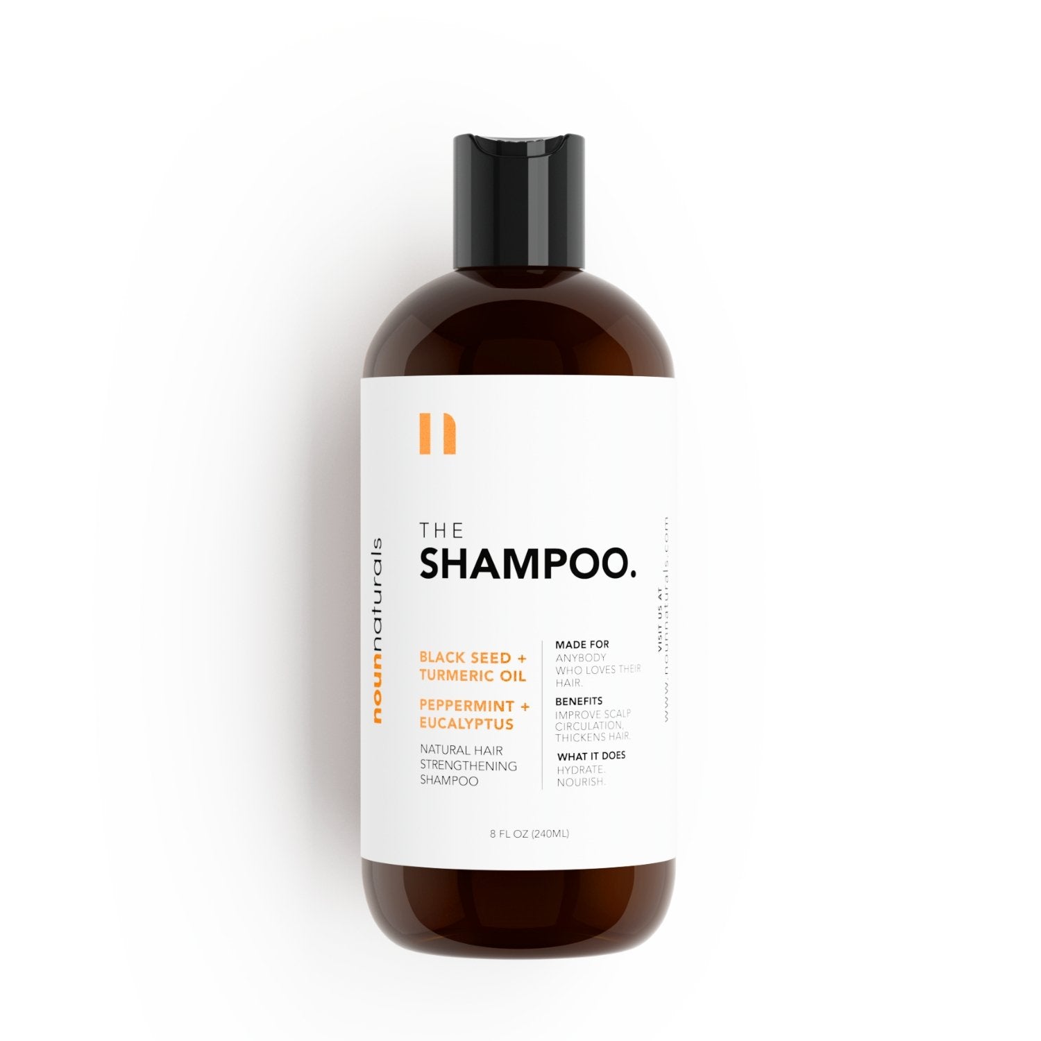 Turmeric + Organic Black Seed Shampoo - Noun Naturals Habibi Oil - Habibi Life - Noun Beard Oil -Habibi Oil - Hair Growth Oil
