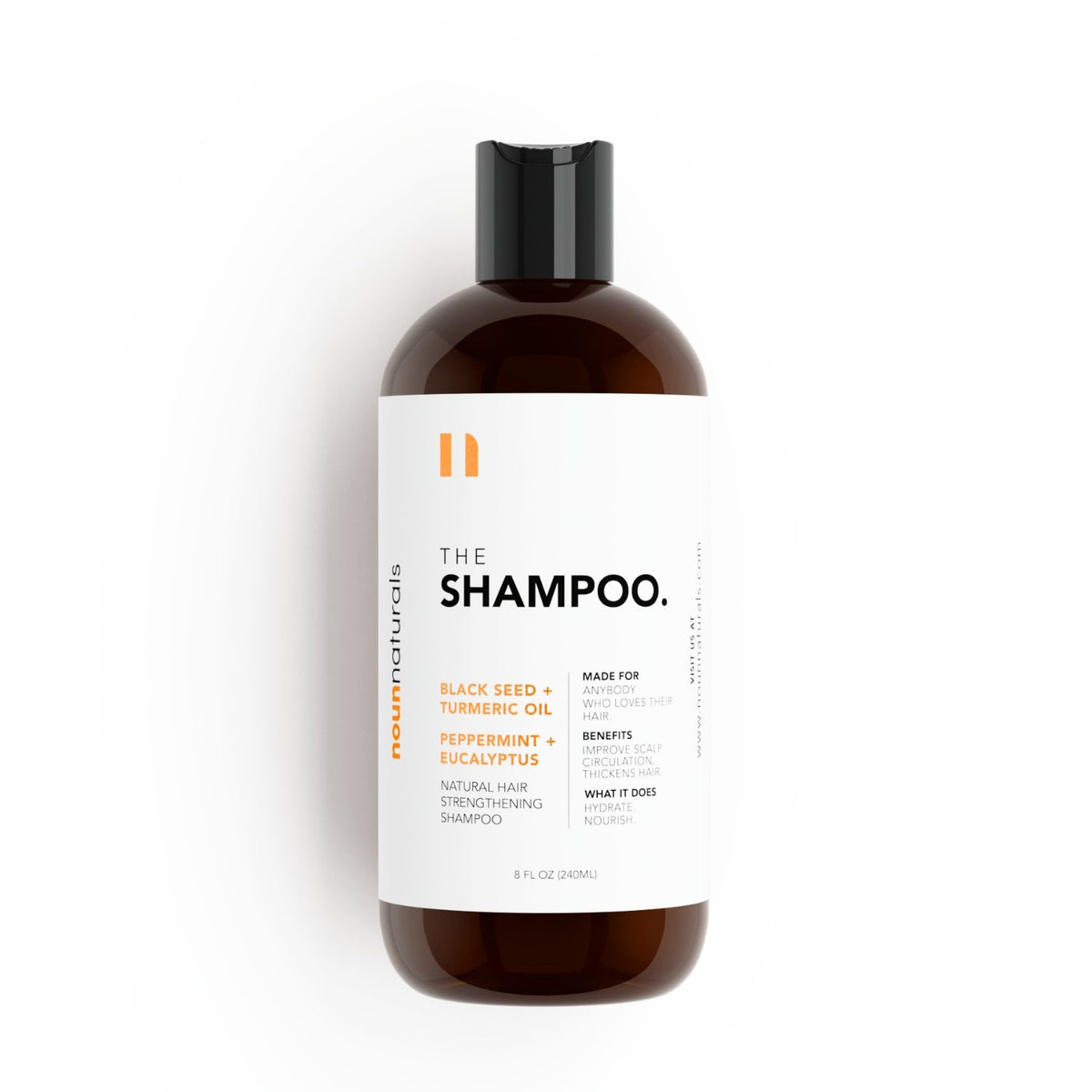 Noun Naturals Turmeric + Organic Black Seed Shampoo for Hair
